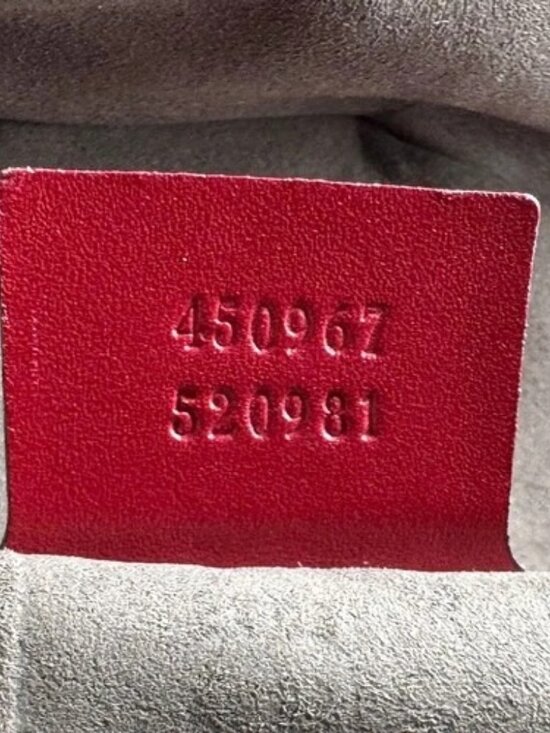 Auth GUCCI Guccisima Backpack Red Leather/Silvertone - z6640 main image 11